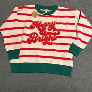 Bibi Striped Christmas Sweater